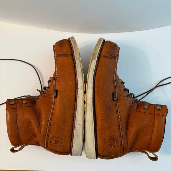 Red Wing Irish Setter Work Boots Size 14 Wingshooter Brown Leather Safety Toe - Picture 7 of 16